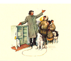 Rockwell Embossed Prints - Set of Four