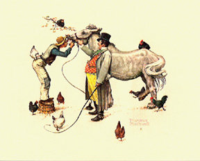 Rockwell Embossed Prints - Set of Four