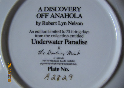 Danbury Plate - A Discovery Off Anahola
