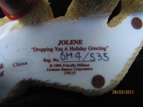 Cherished Teddies Jolene