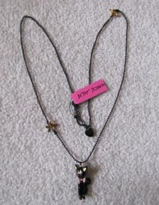 Betsey Johnson Cat Necklace