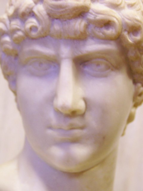 Italian White Marble Sculpture of Antonios