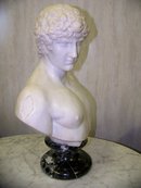 Italian White Marble Sculpture of Antonios