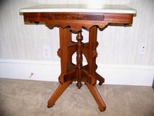Rectangular East Lake Walnut Table with With