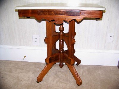 Rectangular East Lake Walnut Table with With