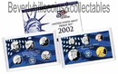 2002 US Proof Set with Certificate of Authenticity 10 coins