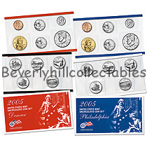 2005 US Mint Uncirculated Set New In Box with Certificate of Authenticity 22 coins