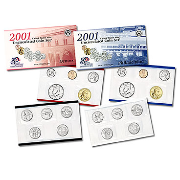 2001 US MINT SET Certificate of Authenticity New Set