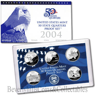 2004 US 50 STATE Quarter Proof Set Certificate of Authenticity
