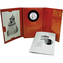 Chief Justice John Marshall Coin & Chronicles Proof Commemorative Silver Coin 2005