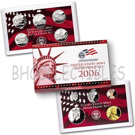 2006 SILVER PROOF Set Certificate of Authenticity New in Box 10 coins