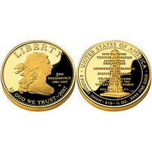 2007 Thomas Jefferson First Spouse Gold Uncirculated Coin Dolly Madison West Point