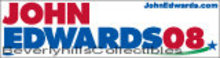 2008 John Edwards for President BUMPER STICKER