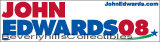 2008 John Edwards for President BUMPER STICKER