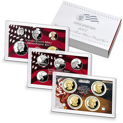 2007 United States Mint Silver Proof Set 14 Coins