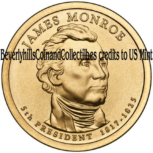 2008 James Monroe Presidential Dollar coin set Philadelphia Denver
