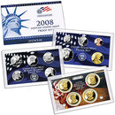 2008 United States Mint Proof 14 coins New In Box Certificate of Authenticity