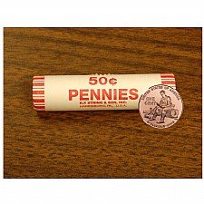 2009 Lincoln Cent Roll Denver Rail Splitter Formative Years 50 coins