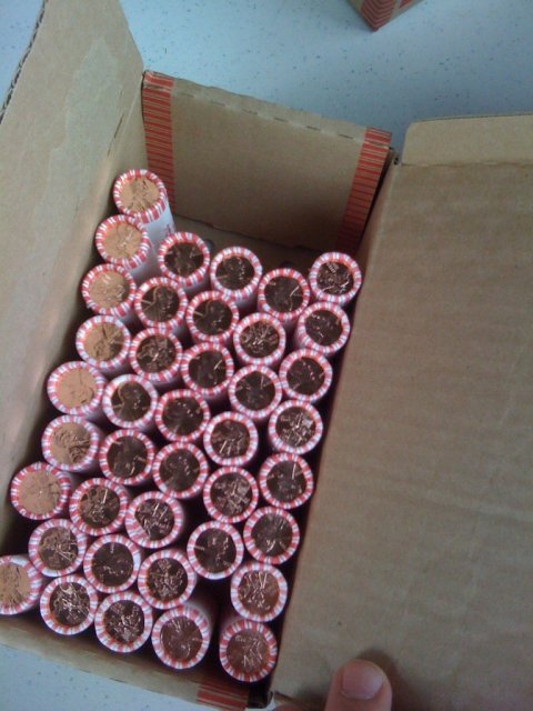 2009 Lincoln Cent Roll Philadelpia Early Years log cabin