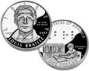 2009 Louis Braille Commemorative Proof Silver Dollar