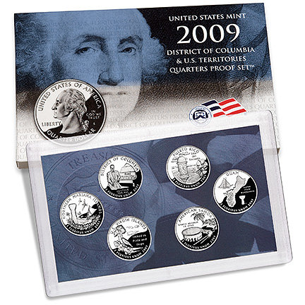 2009 S State Territories Quarter Proofs (6 coins)