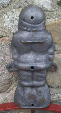 SANTA MOLD TWO PIECE CAST IRON