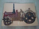 TRACTOR LICENSE PLATE AUTO TAG ART