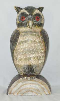 LARGE OWL DOORSTOP CAST IRON