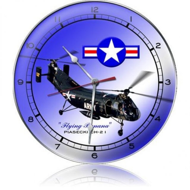 FLYING BANANA ROUND CLOCK