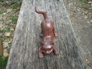 CAST IRON BROWN CAT