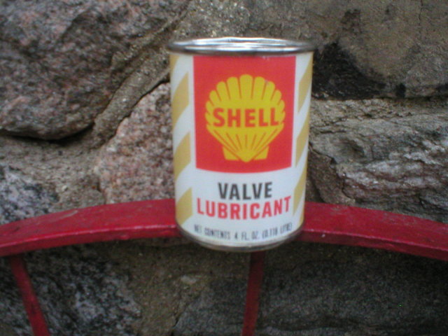 SHELL VALVE LUBRICANT CAN BANK
