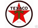 TEXACO T-STAR ROUND VINYL DECAL 12