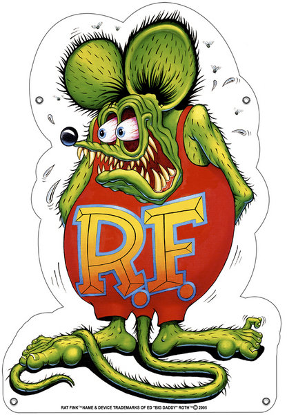 RAT FINK HEAVY STEEL SIGN 18
