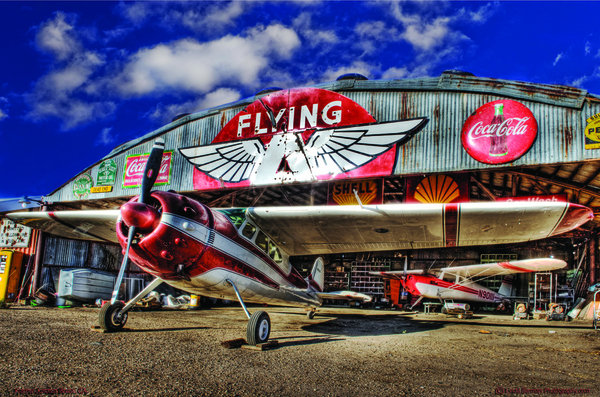 FLYING A HANGER METAL SIGN 17