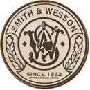 SMITH & WESSON SINCE 1852 ROUND METAL SIGN