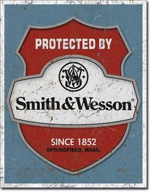 SMITH & WESSON SINCE 1882 METAL SIGN