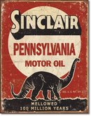SINCLAIR PENNSYVANIA MOTOR OIL METAL SIGN