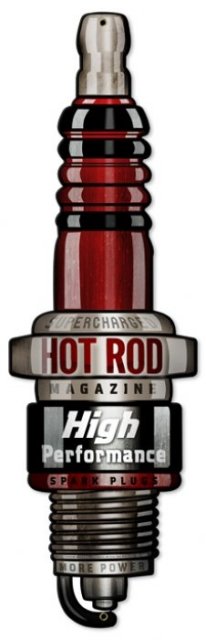 SPARK PLUG CUSTOM METAL SHAPE SIGN P
