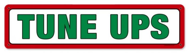 TEXACO TUNE UPS RETRO METAL SIGN P