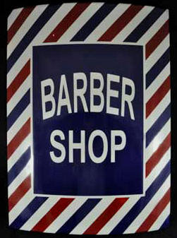 LARGE METAL BARBER SHOP SHOP SIGN