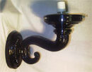 GAS PUMP GLOBE CAST ALUMINUM S-SHAPED PAINTED WALL SCONCE