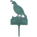 QUAIL CROSSING STAKE CAST IRON Q