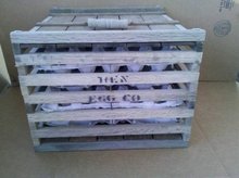 LARGE WOODEN HEN EGG COMPANY CRATE