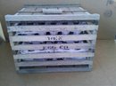 LARGE WOODEN HEN EGG COMPANY CRATE