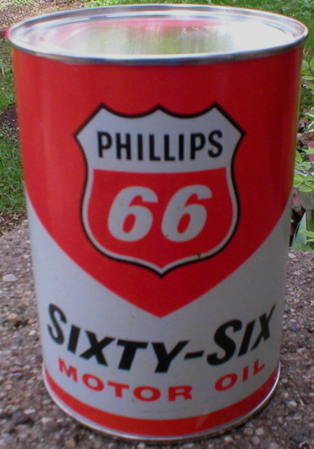 PHILLIPS 66 MOTOR OIL CAN NEW EMPTY