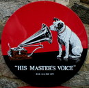 RCA VICTOR NIPPER EMBOSSED METAL TIN SIGN