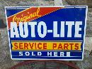 ORIGINAL AUTO-LITE SERVICE PARTS SOLD HERE HEAVY METAL SIGN