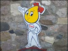 ESSO OIL DROP GIRL HEAVY STEEL SIGN NEW ONE SIDED