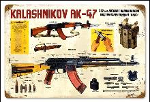 KALASHNIKOV AK-47 HEAVY METAL SIGN
