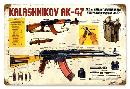 KALASHNIKOV AK-47 HEAVY METAL SIGN